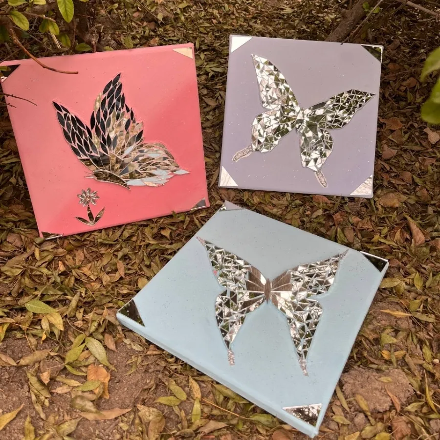 تابلو آینه کاری پروانه