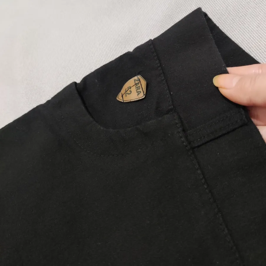 شلوار کتان کش مشکی