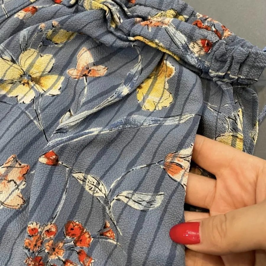 شلوار کرپ پفکی