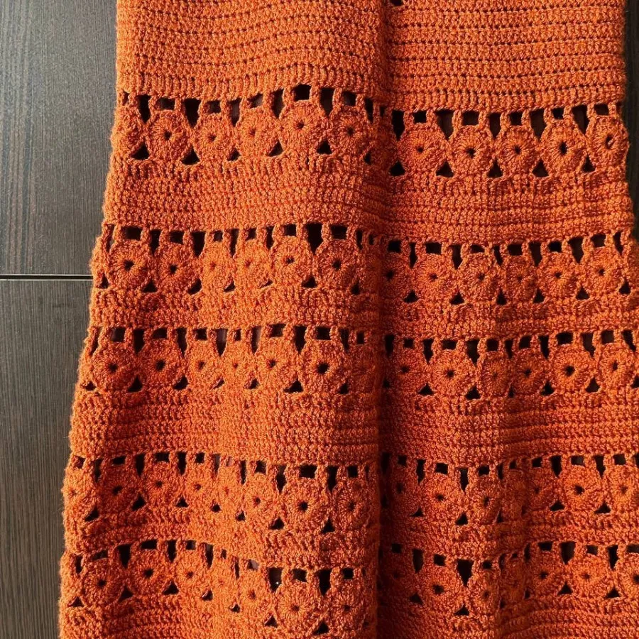 پیراهن  قلاب بافی