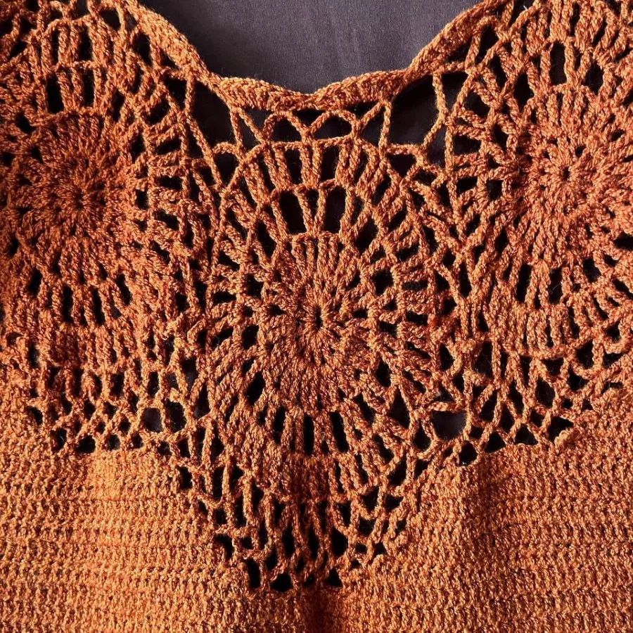 پیراهن  قلاب بافی