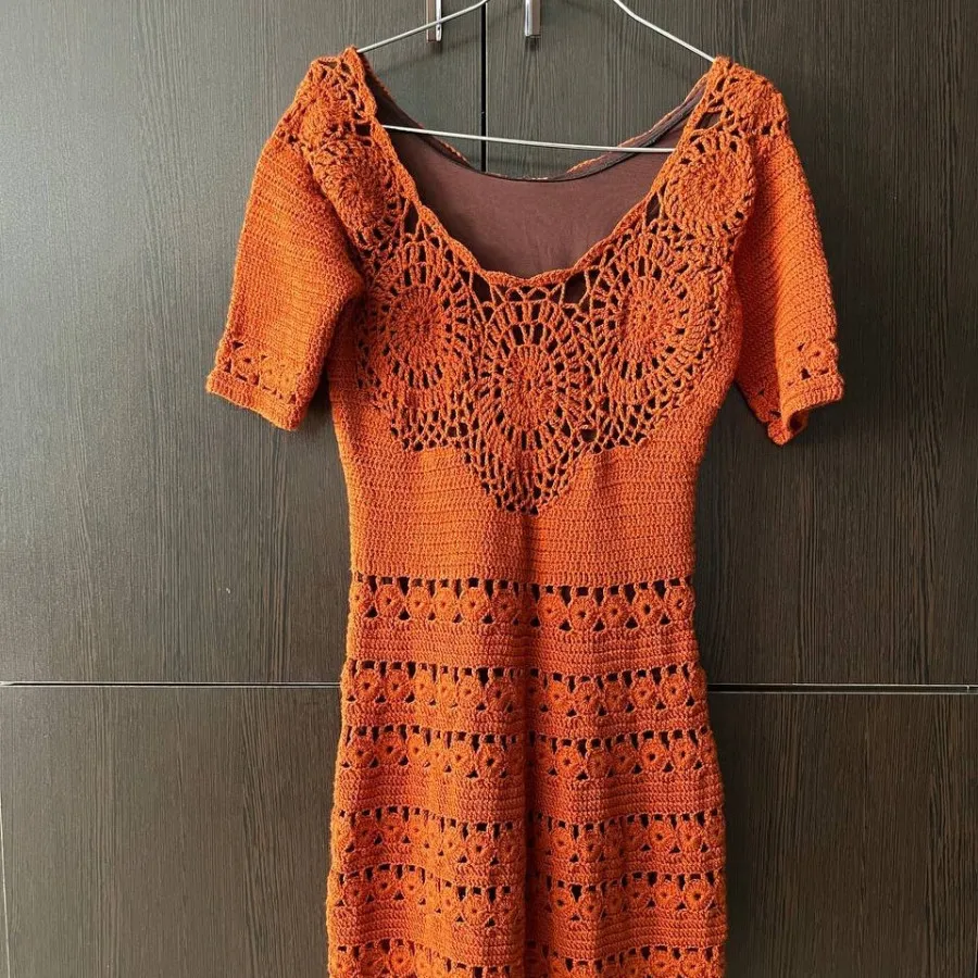 پیراهن  قلاب بافی