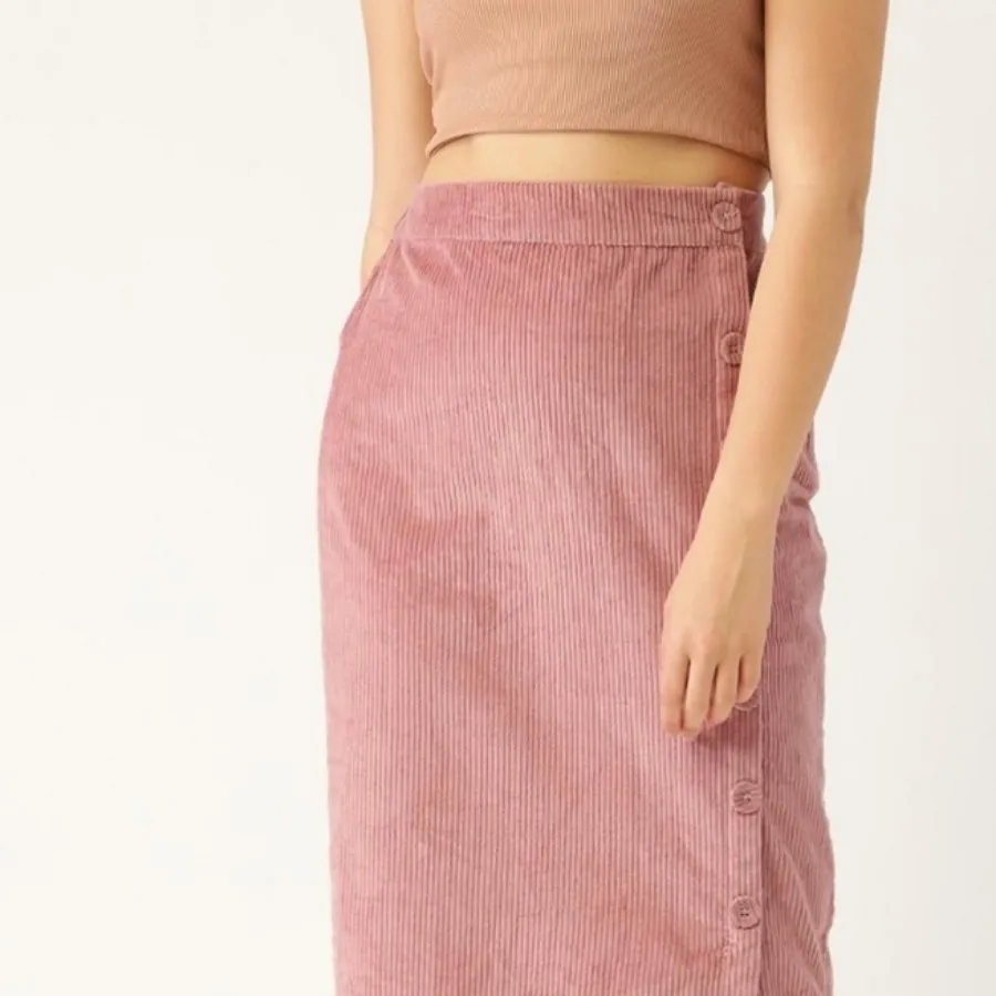 دامن مخمل کبریتی