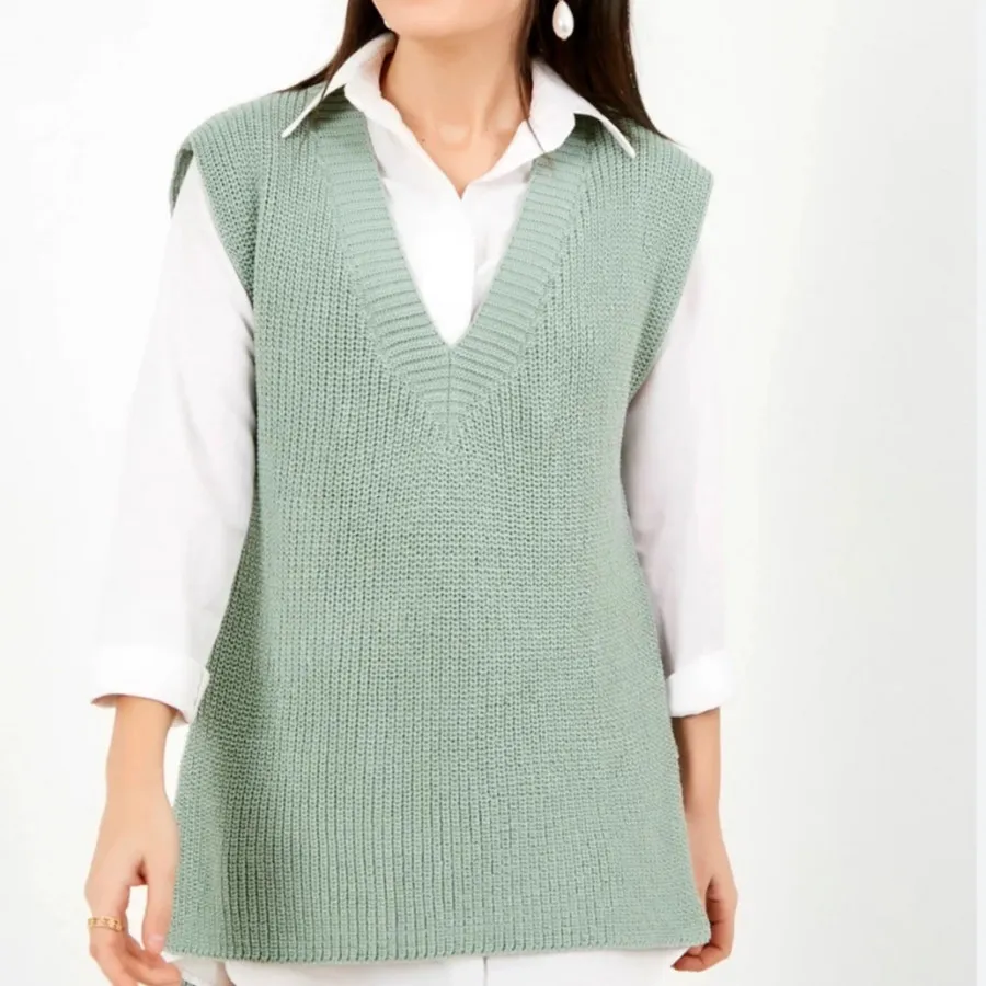 جلیقه ترک سبز مینت