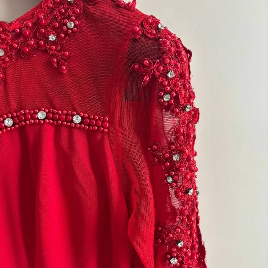 لباس مجلسی شب رنگ قرمز