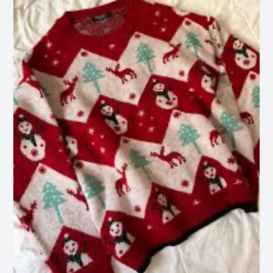 بافت کریسمسی قرمز lcw