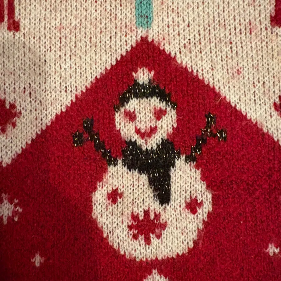 بافت کریسمسی قرمز lcw