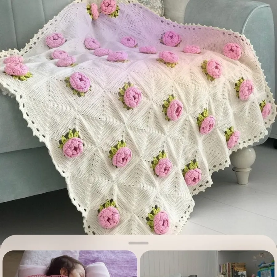 پتو گل برجسته