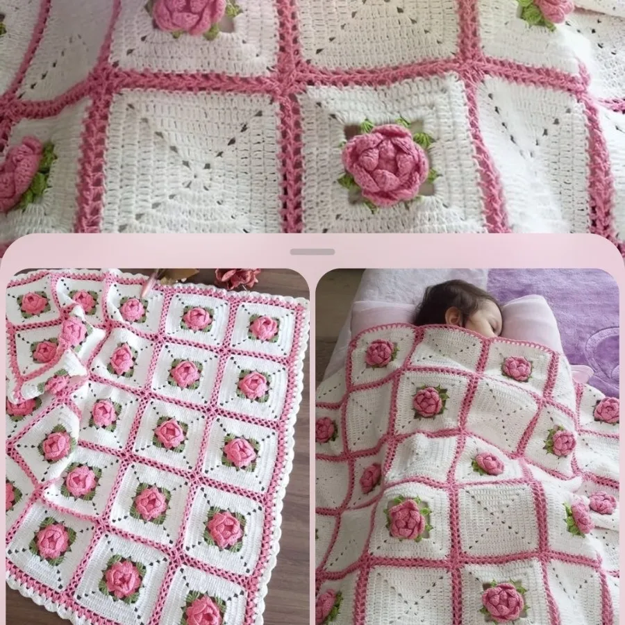 پتو گل برجسته