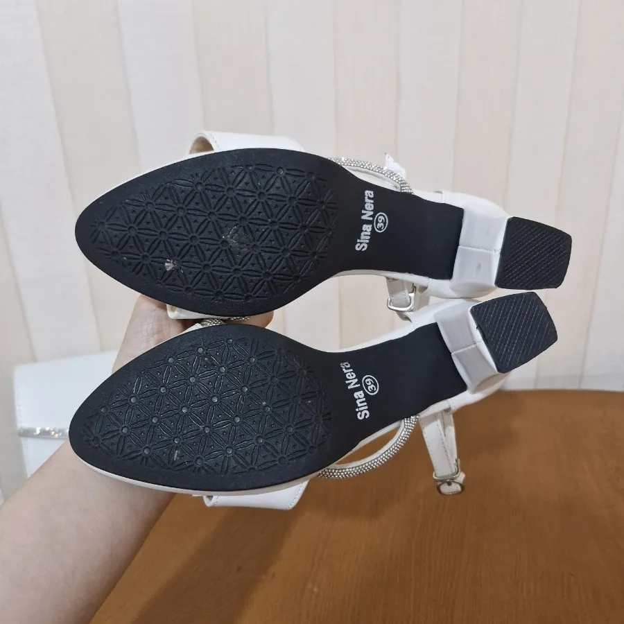 ست کیف و کفش مجلسی سفید