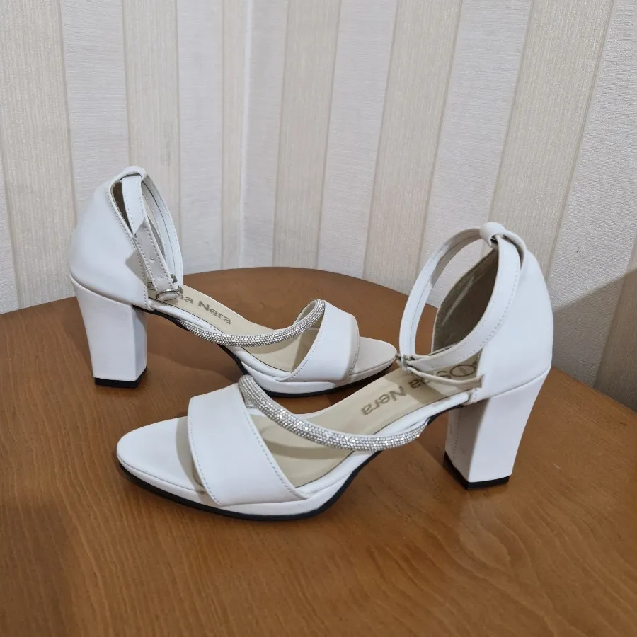 ست کیف و کفش مجلسی سفید