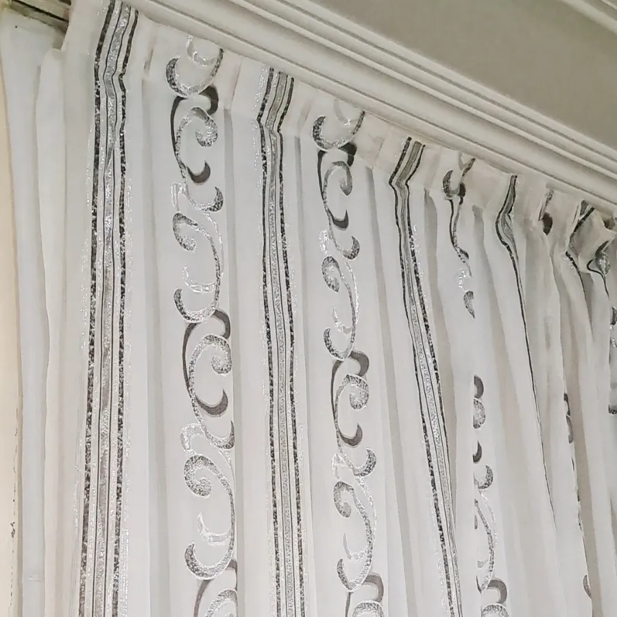 پرده پلیسه  حریر  حراج