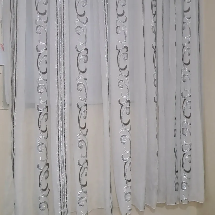 پرده پلیسه  حریر  حراج