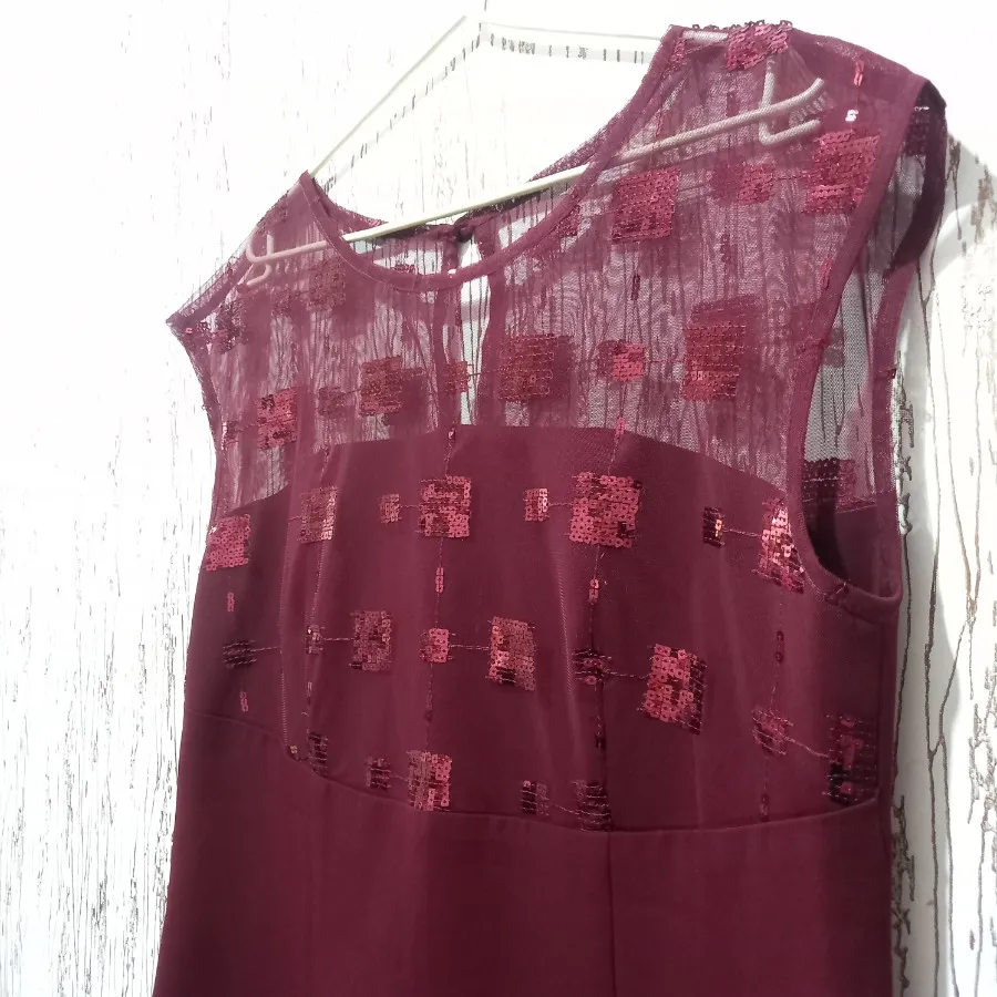 پیراهن مجلسی کرپ‌پولکی نو