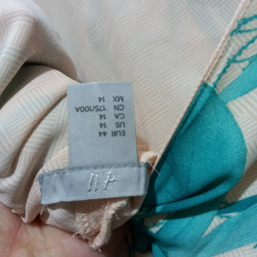 پیراهن حریر کرپ برندH&M