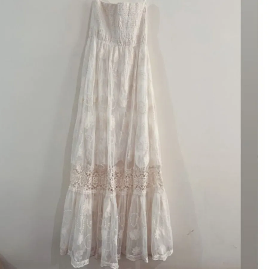 پیراهن خامه دوزی سفید