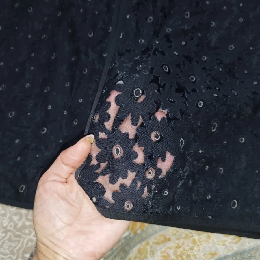 مانتو کیمونو مشکی مجلسی