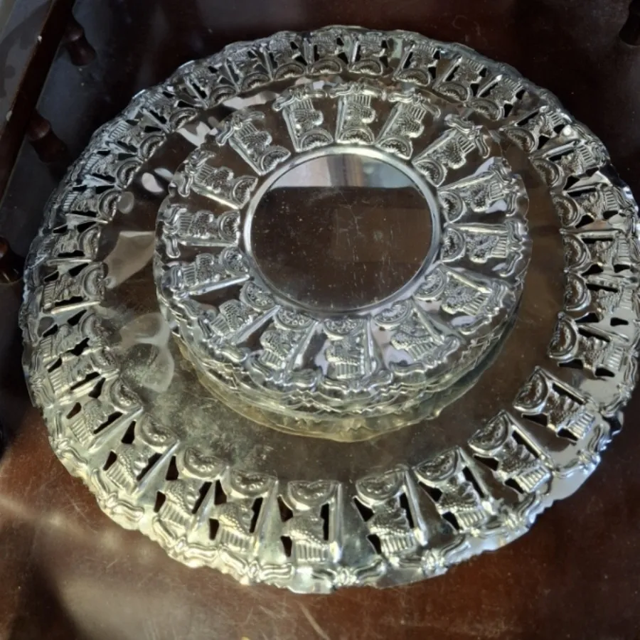 کیک خوری فلزی 7 پارچه