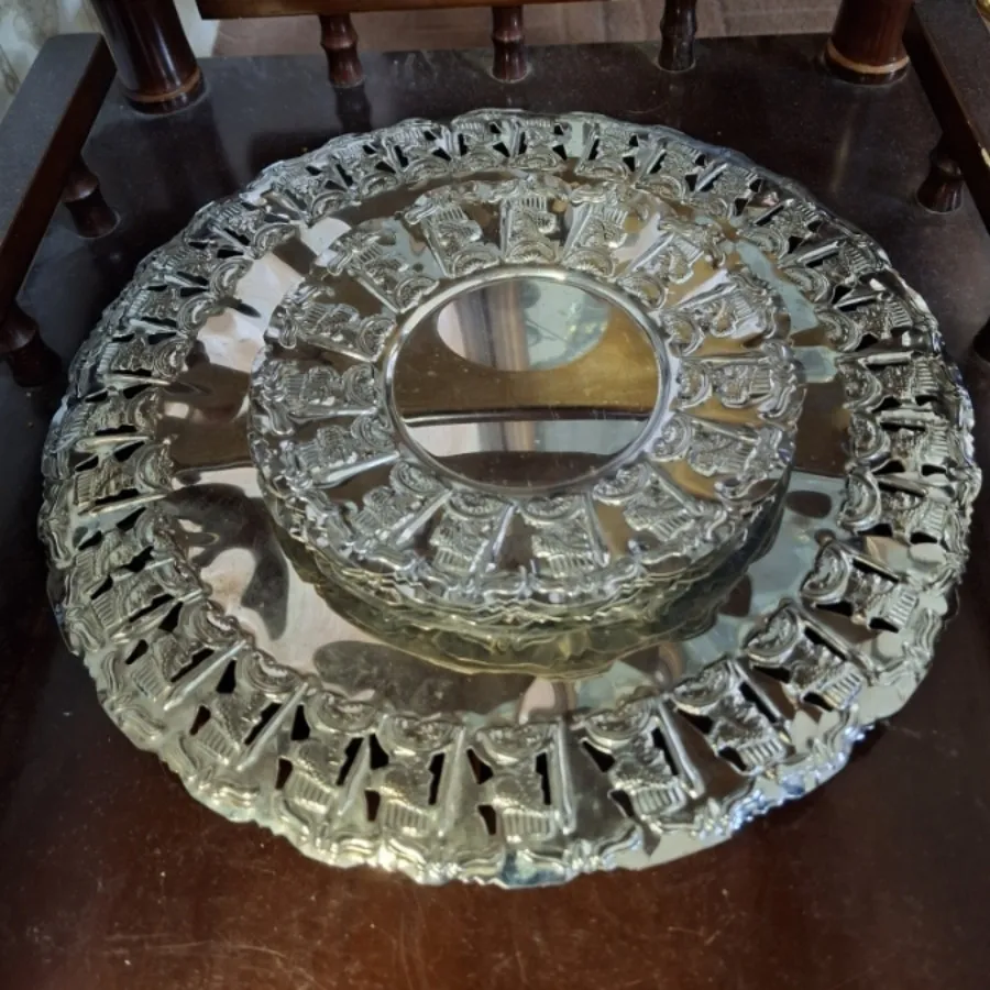 کیک خوری فلزی 7 پارچه