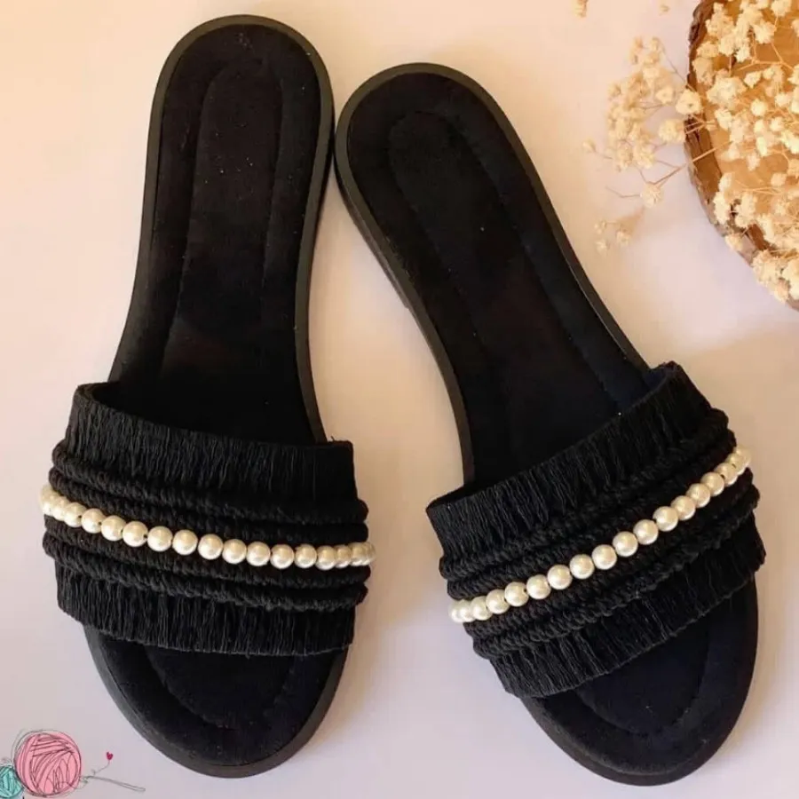 صندل دستبافت مکرومه