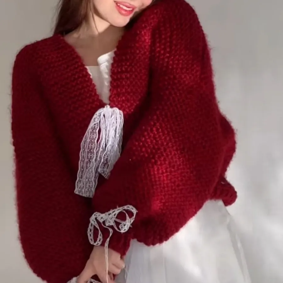 ژاکت دستبافت زنانه