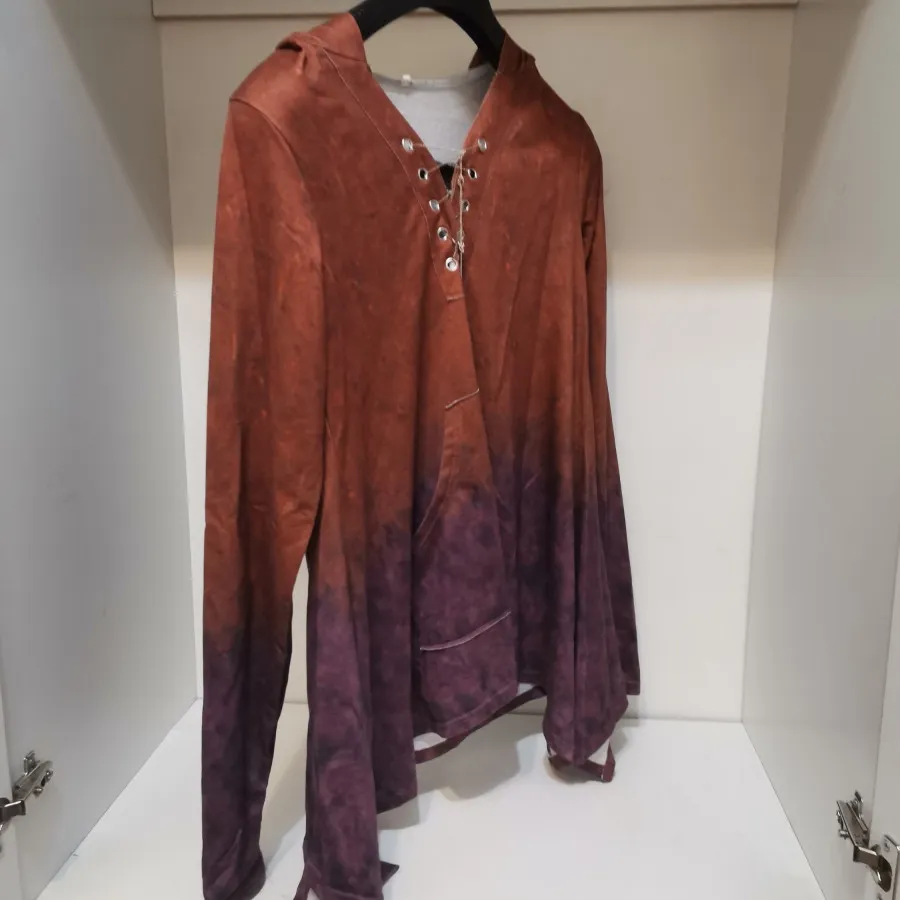 هودی قهوه ای دورنگ