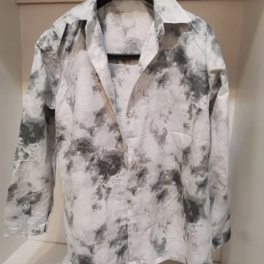 شومیز مرمری طوسی