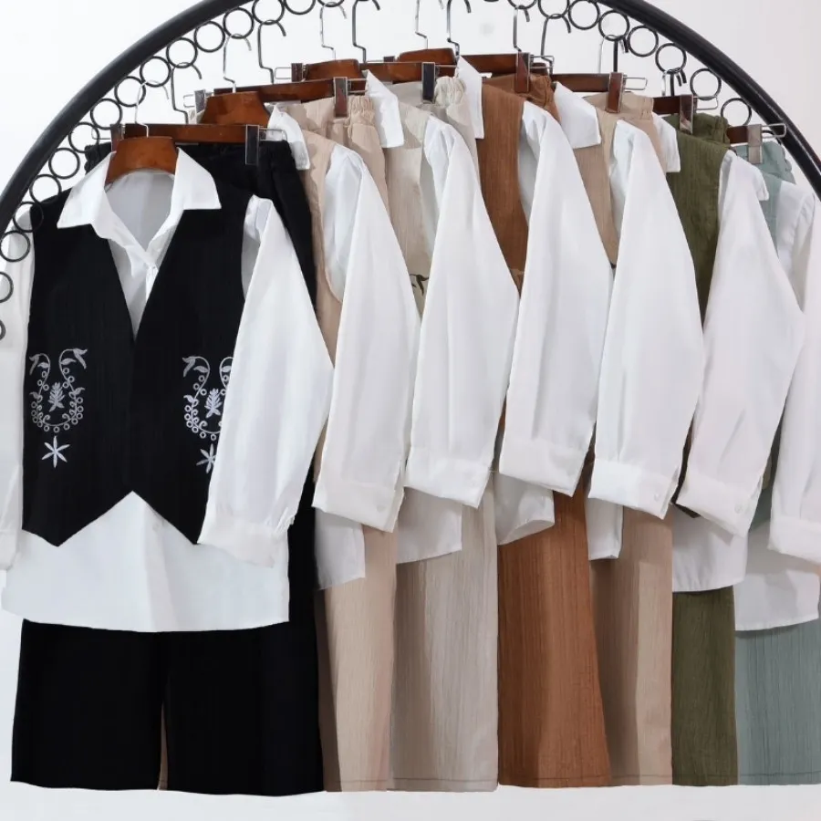 ست جلیقه شومیز دامن