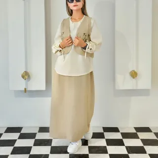 ست جلیقه شومیز دامن