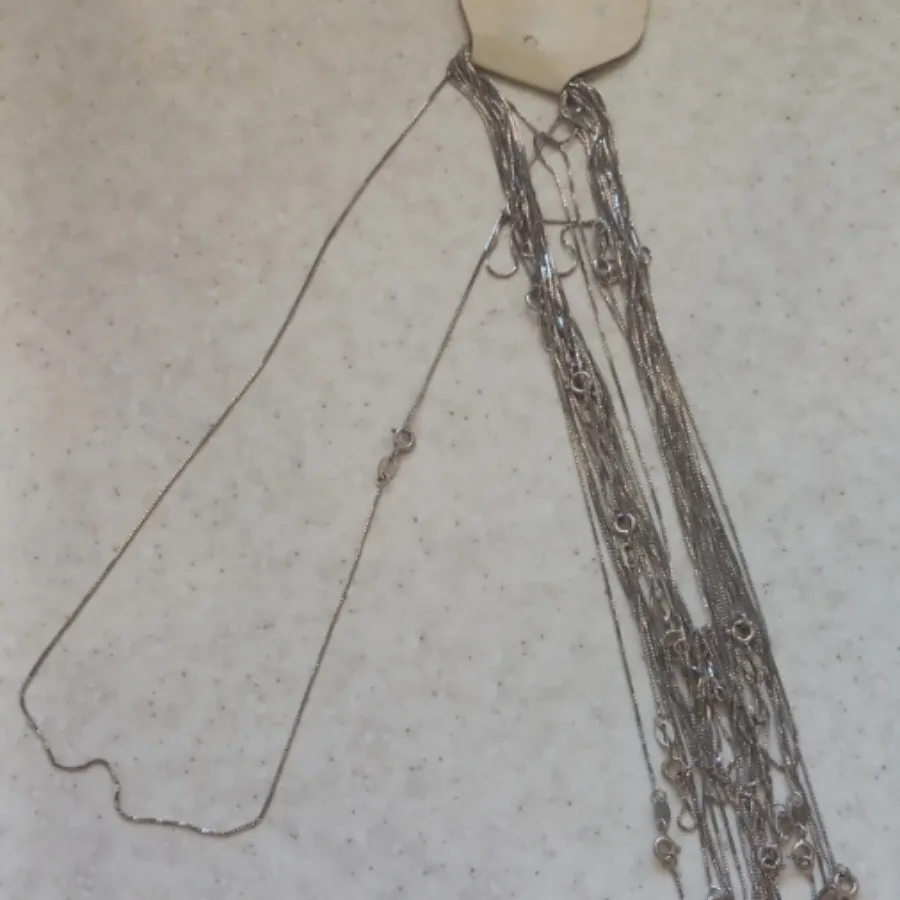 گوشوارمیخی وزنجیر925