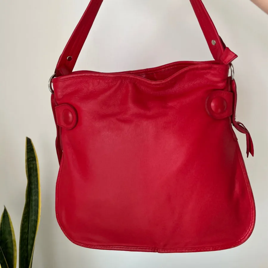 کیف چرم مشهد قرمز