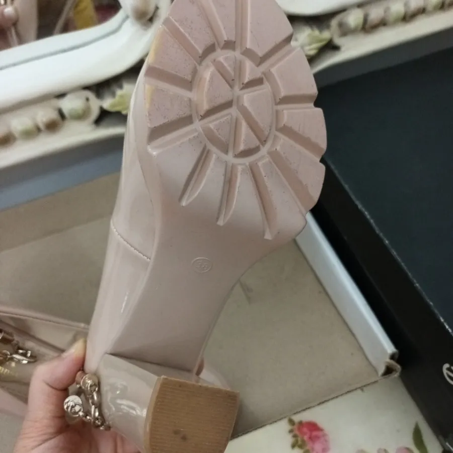 کفش فرانسوی صورتی پاستلی