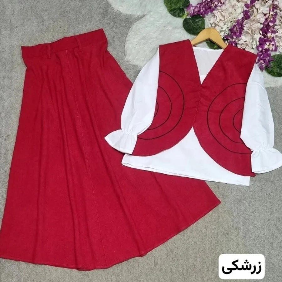 شومیز دامن جلیقه