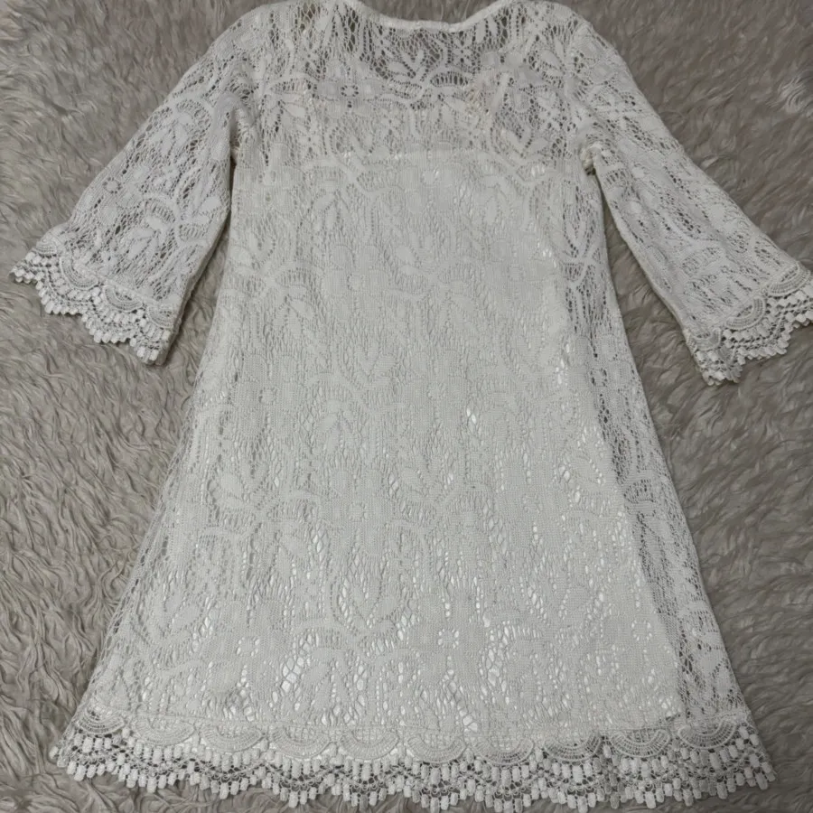 پیراهن گیپور سفید S