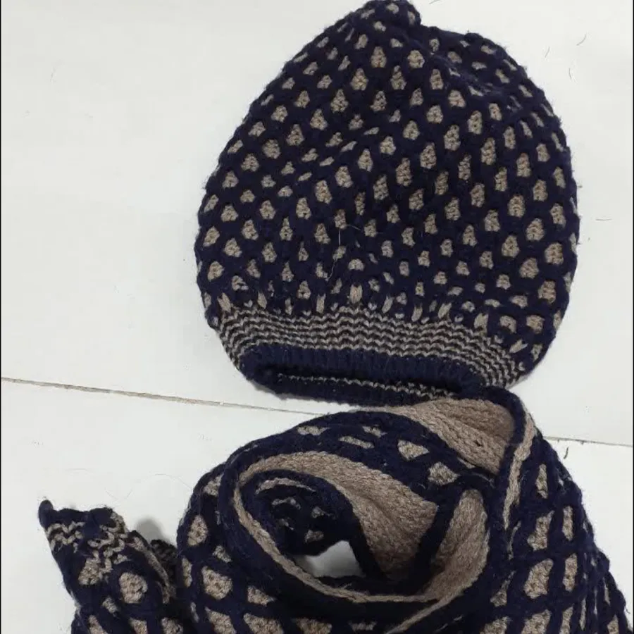 شال وکلاه بافت خارجی150$