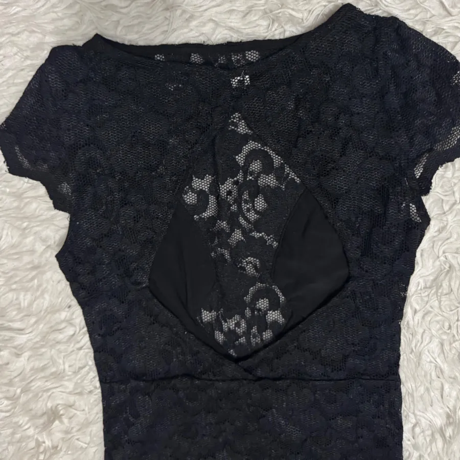 پیراهن گیپور مشکی S