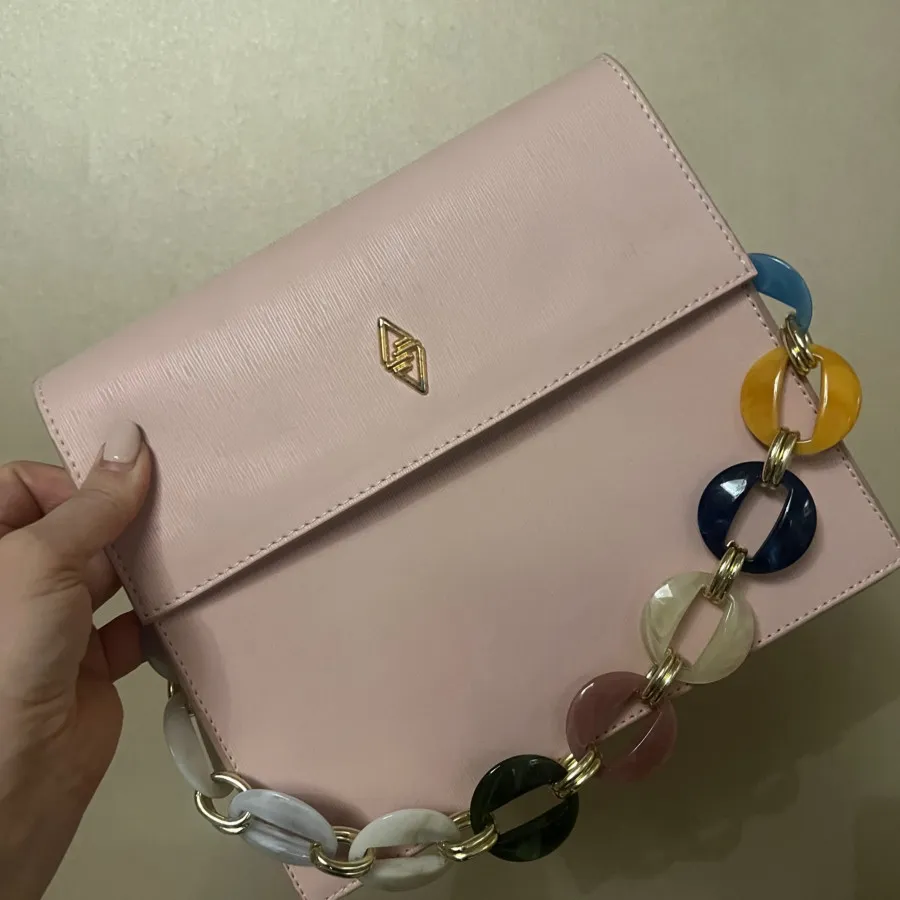 کیف مجلسی صورتی پودری