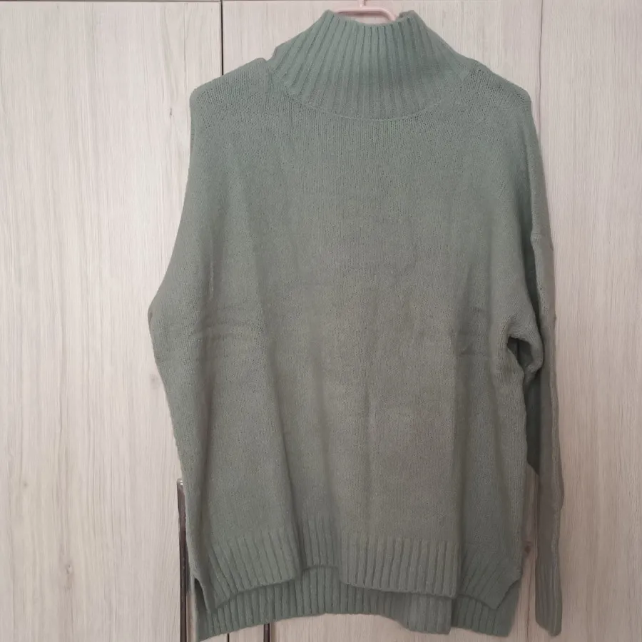 بلوز بافت سبز پاستیلی