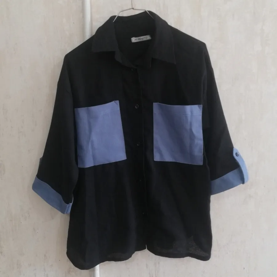 شومیز دو رنگ