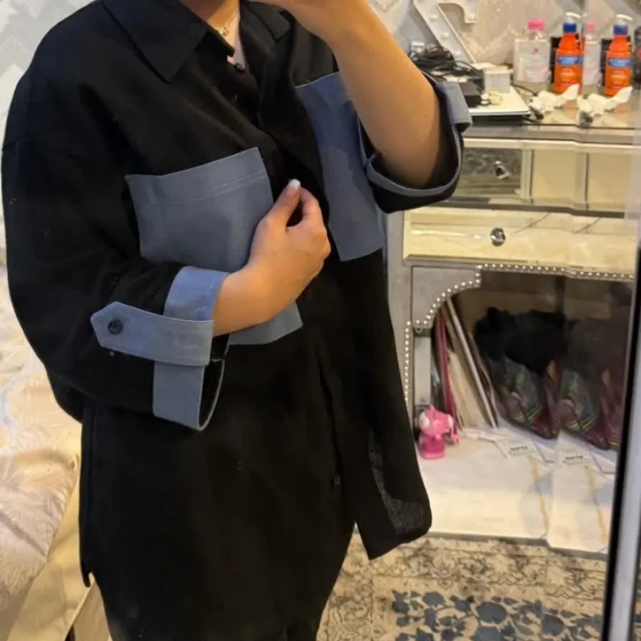 شومیز دو رنگ