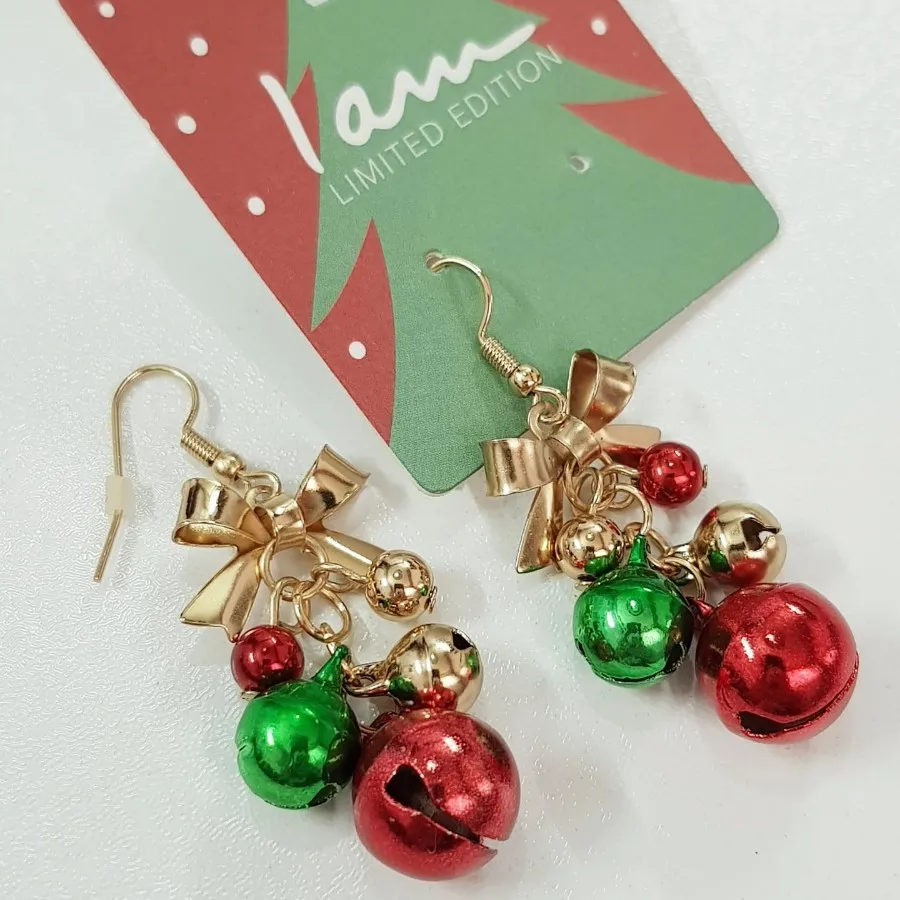 گوشواره عصایی کریسمسی