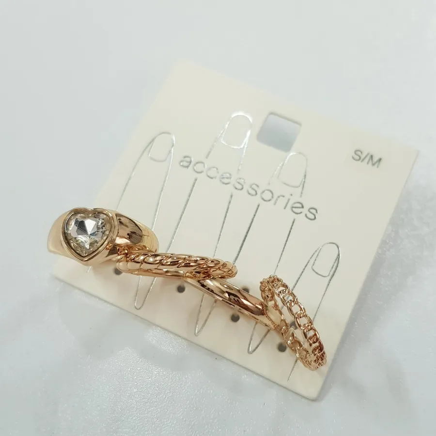 پک انگشتر طلایی 4 عددی