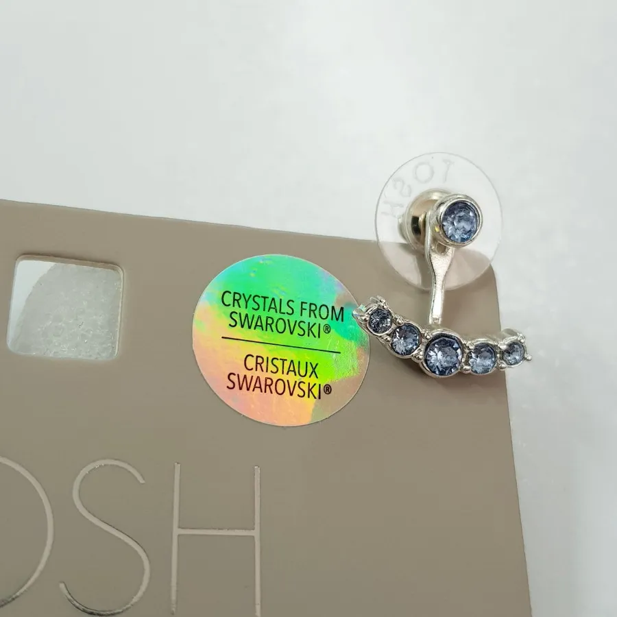 گوشواره دو حالته نقره ای