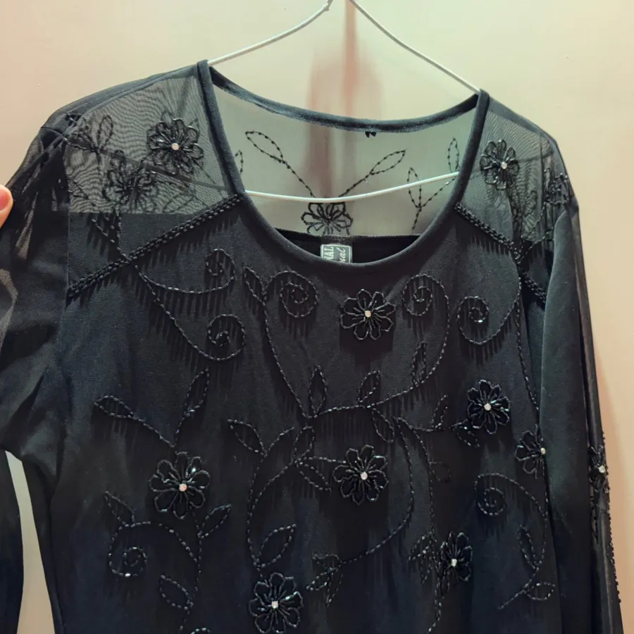 لباس ماکسی مشکی کارشده