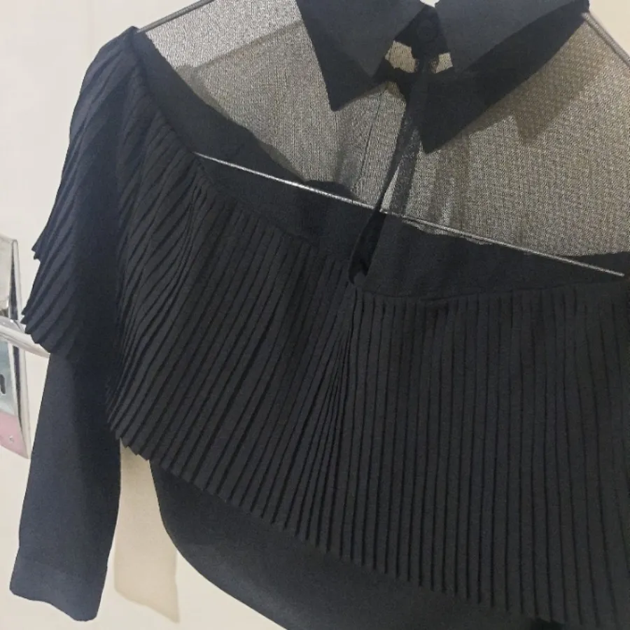 شومیز کرپ مشکی