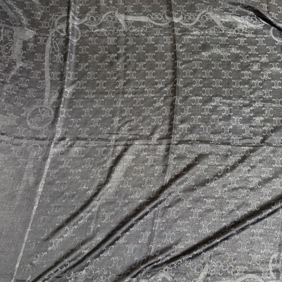 روسری قهوه ای لمه دار