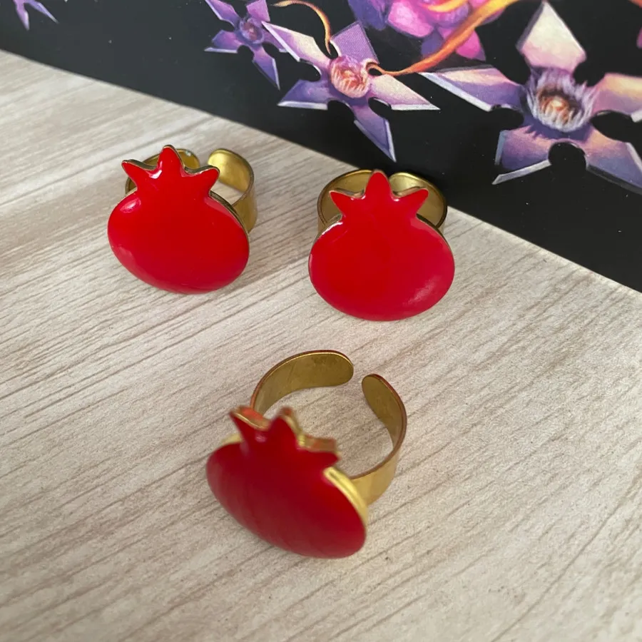 انگشتر رزینی انار