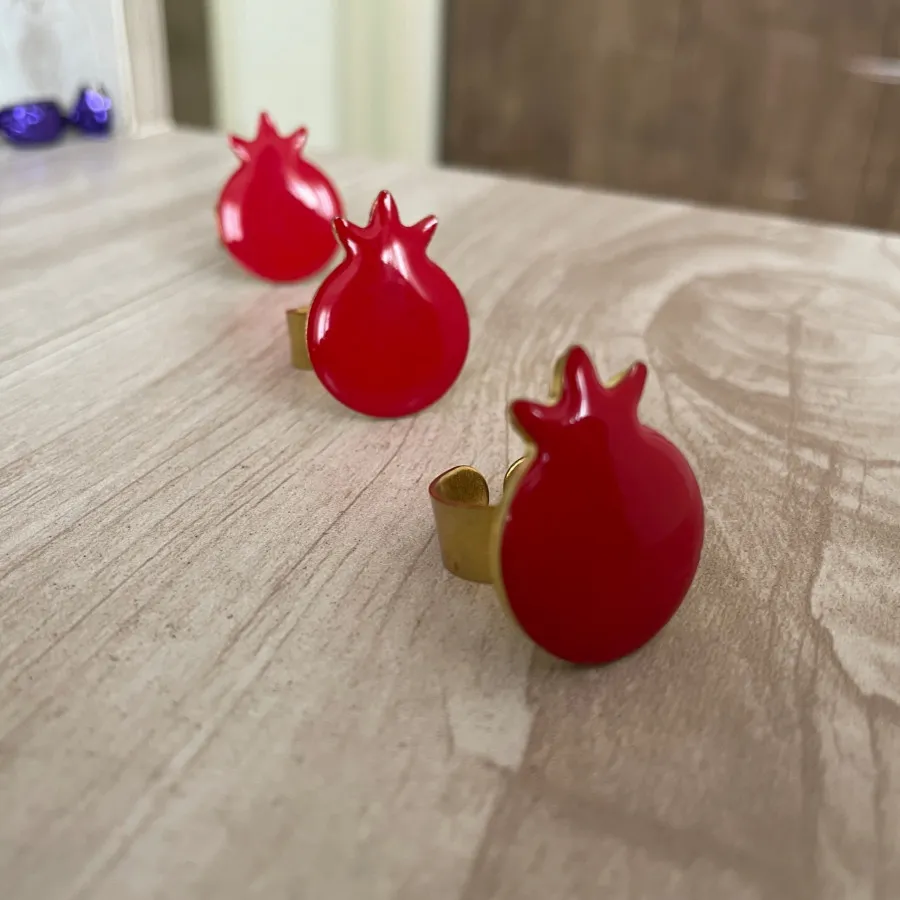 انگشتر رزینی انار