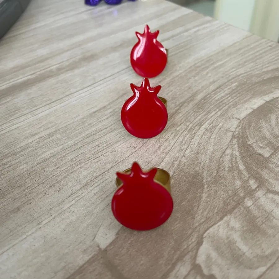 انگشتر رزینی انار