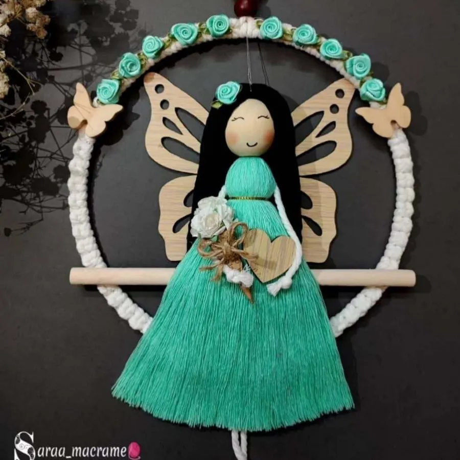 اویز عروسک مکرومه